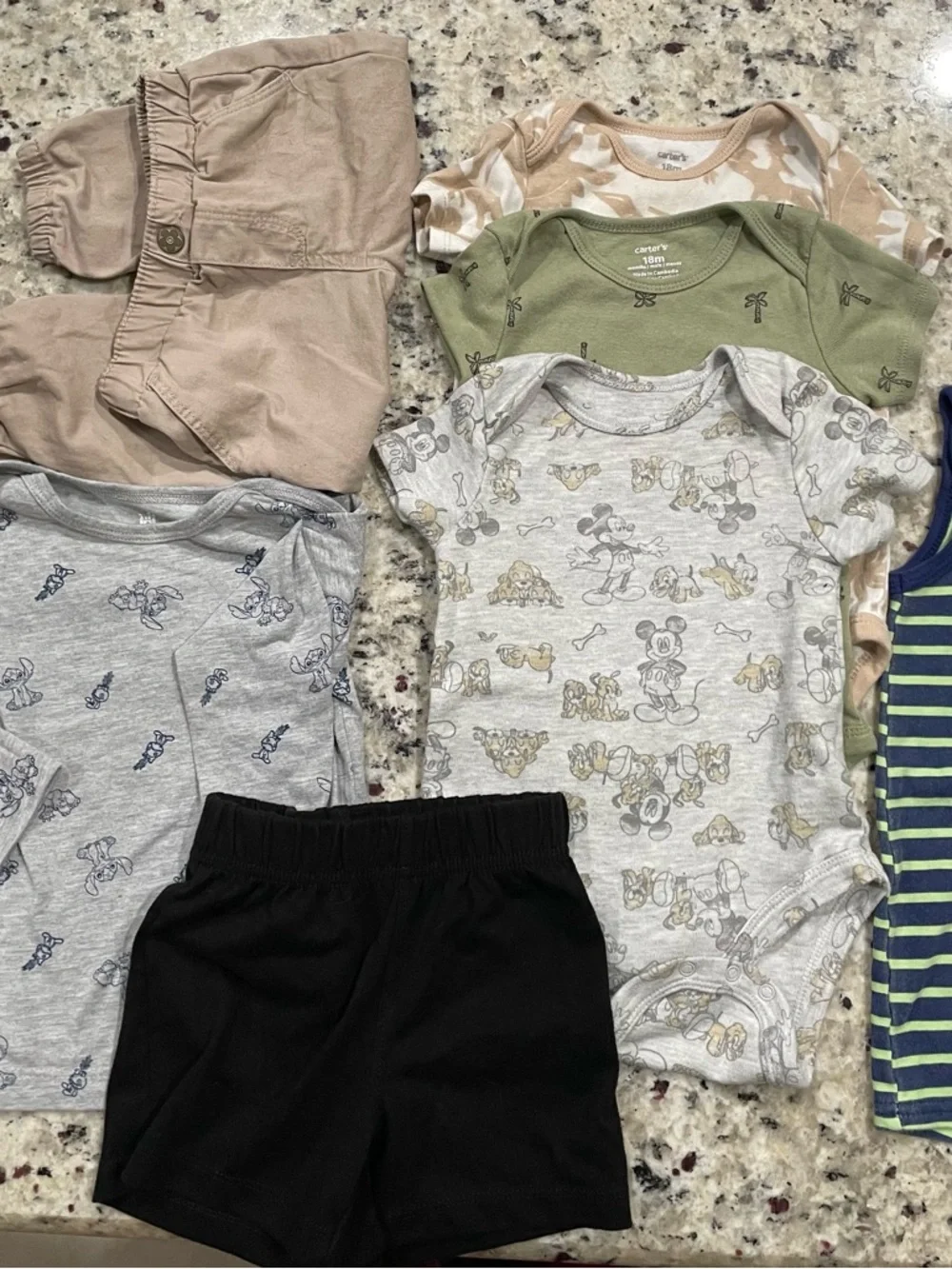 Disney Baby plus others 7 PCS baby boy outfits preowned Size 18 Months